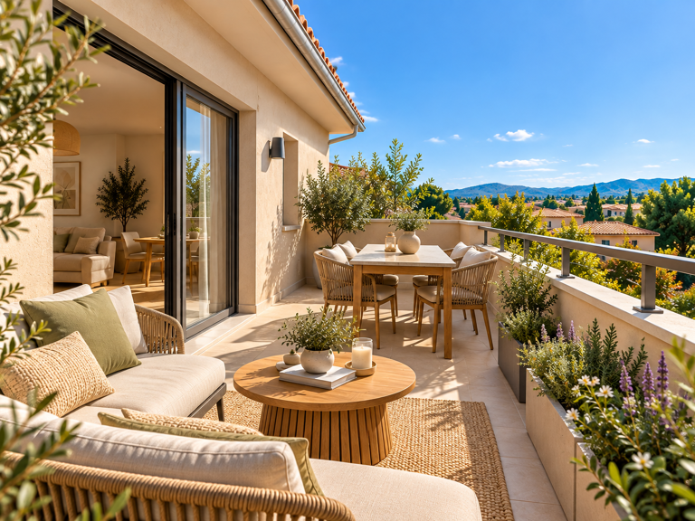 -VIVEZ AU DERNIER ÉTAGE – T3 NEUF AVEC GRANDE TERRASSE ENSOLEILLÉE — photo 1