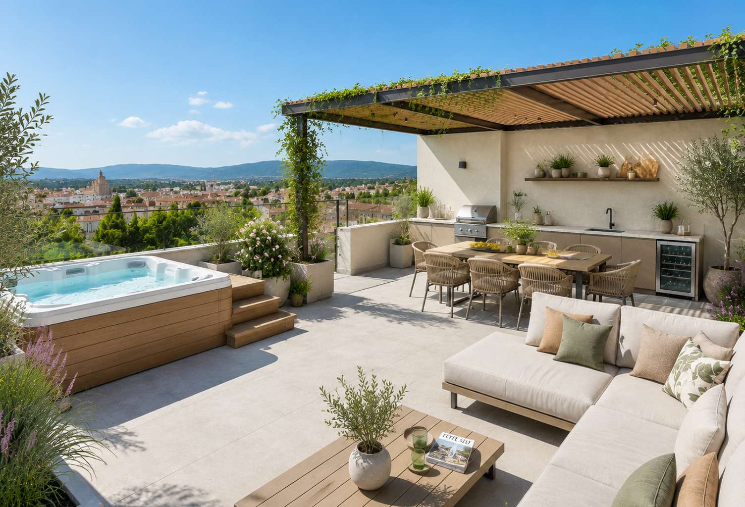 - Maison d'exception T6 avec jardin et rooftop, à proximité immédiate du centre-ville d'Aix-en-Prove — photo 1