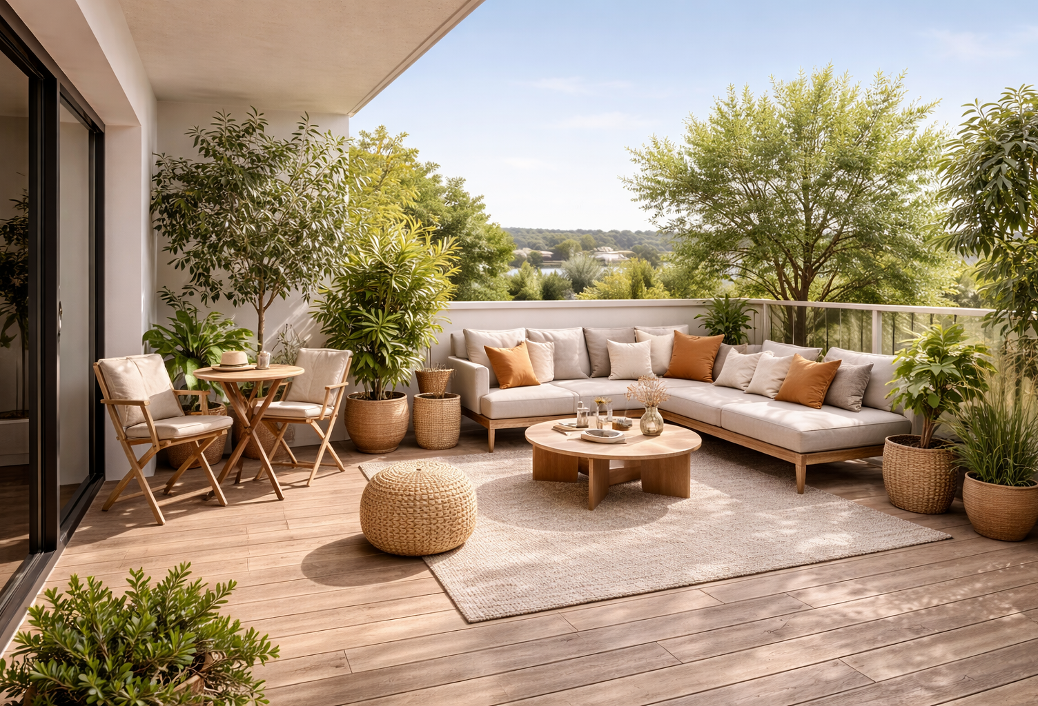 -ETONNANT T3 DE 60m² AVEC TERRASSE DE 15m² ET PARKINGS — photo 1