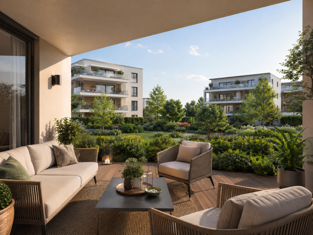- AIX LA DURANNE - 4P DE 95M² AVEC EXTERIEUR ET STATIONNEMENTS — photo du bien