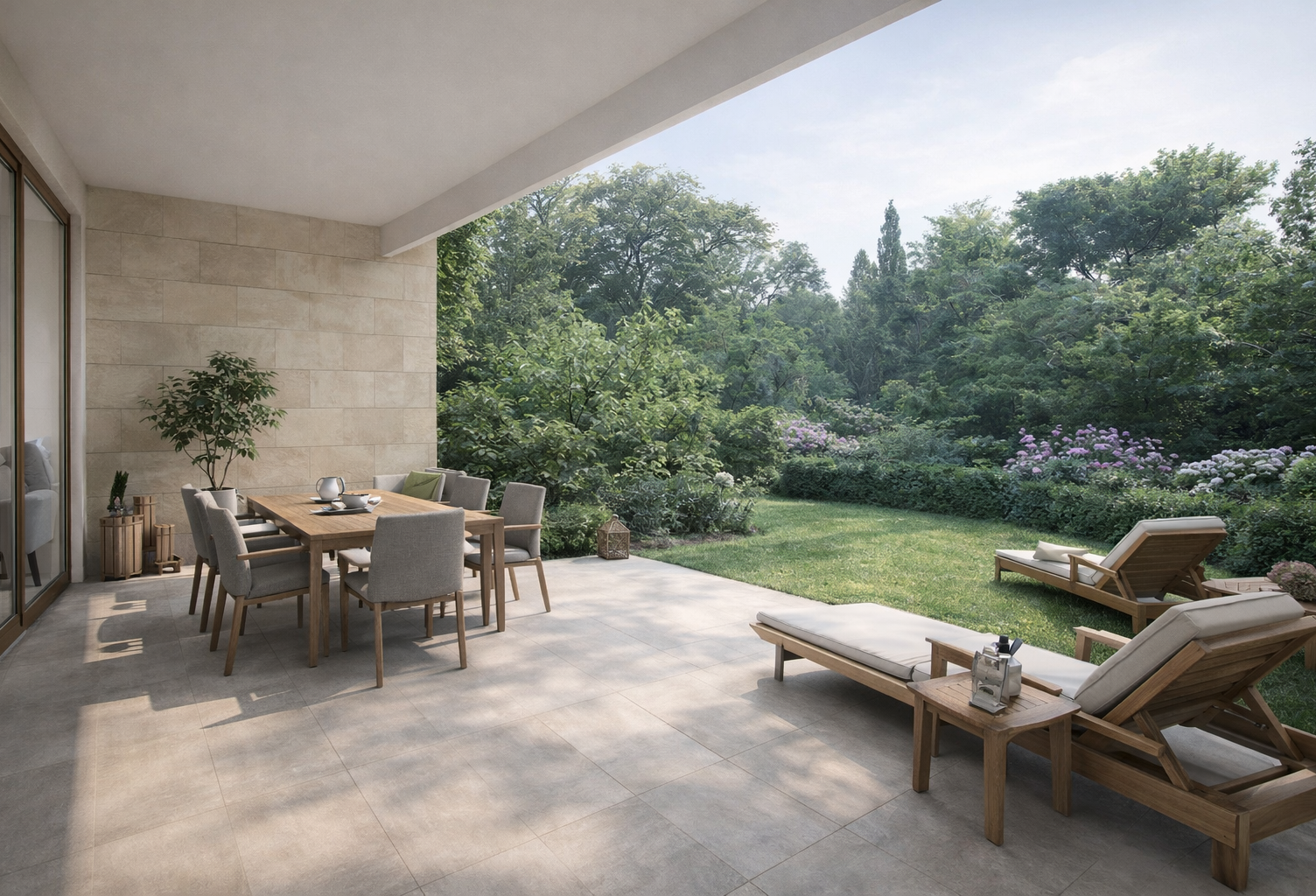 MAGNIFIQUE 3 PIECES DE 73M² EN REZ DE JARDIN SANS VIS A VIS ET PARKINGS — photo 1