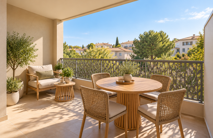 DRAGUIGNAN – T3 NEUF AVEC TERRASSE COUVERTE ET EXPOSITION SUD-EST - 229 000€ — photo 2