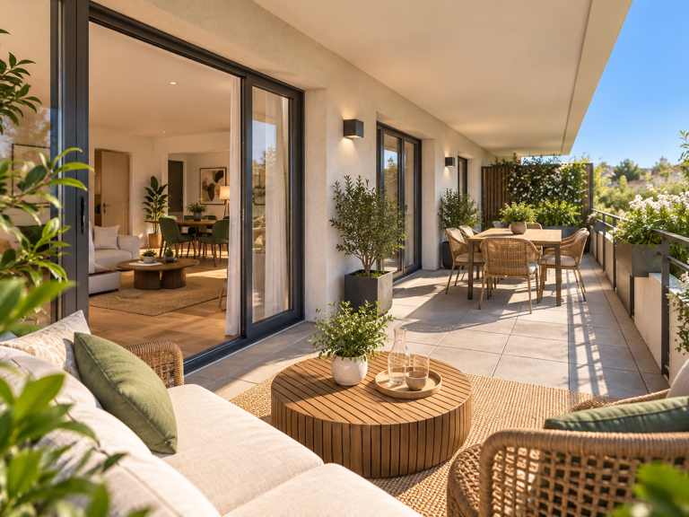 T2 de standing - avec grande loggia — photo 1