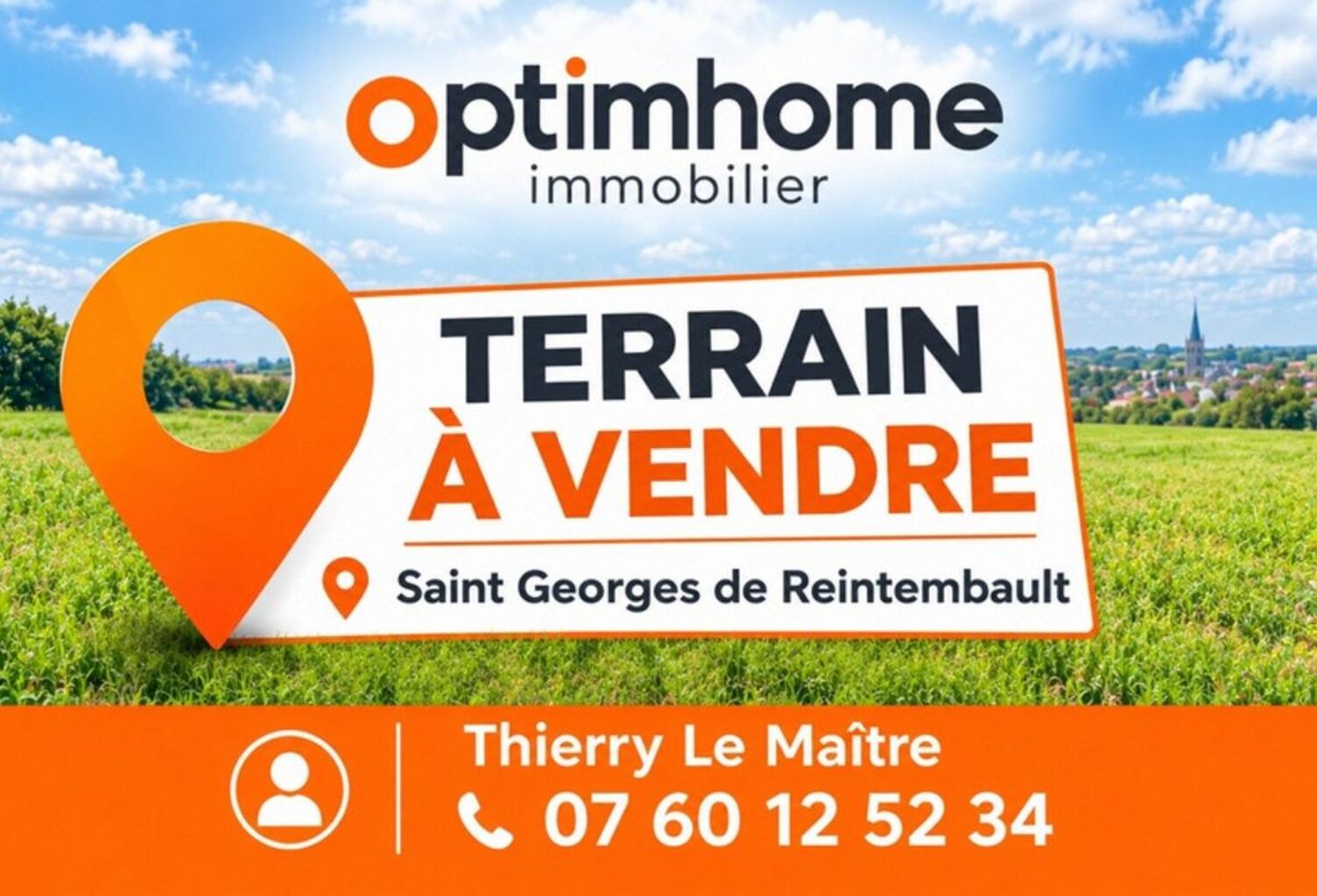 Terrain à vendre 1 267 m² proche centre-ville – Saint-Georges-de-Reintembault(35) — photo 1