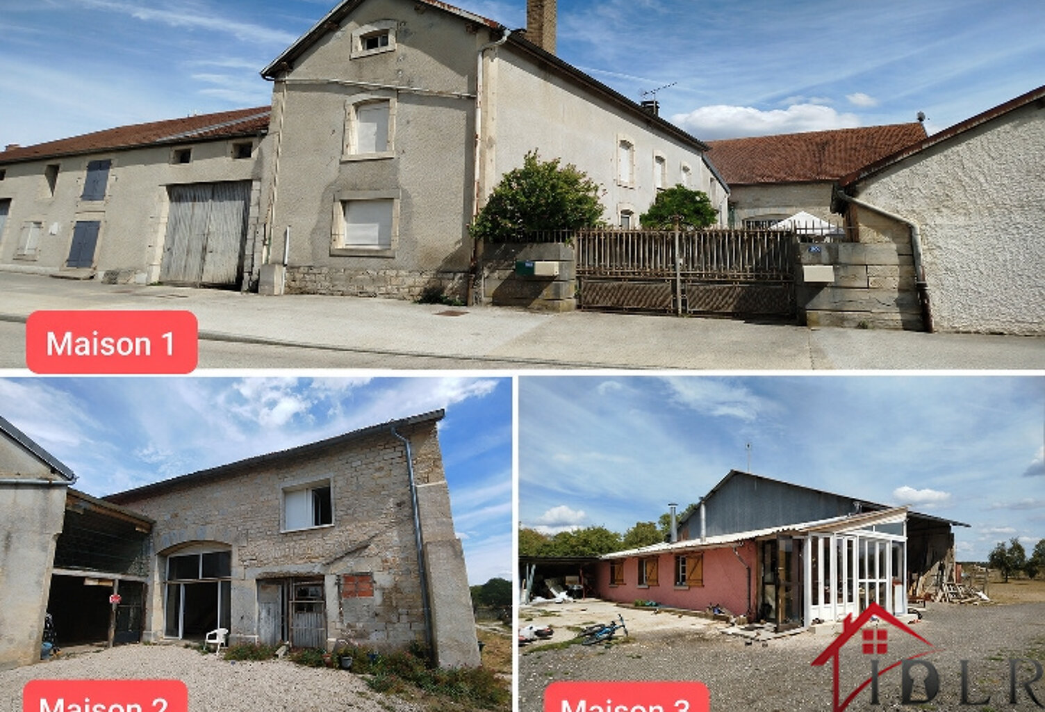 ENSEMBLE IMMOBILIER COMPOSE DE 3 MAISONS — photo 1