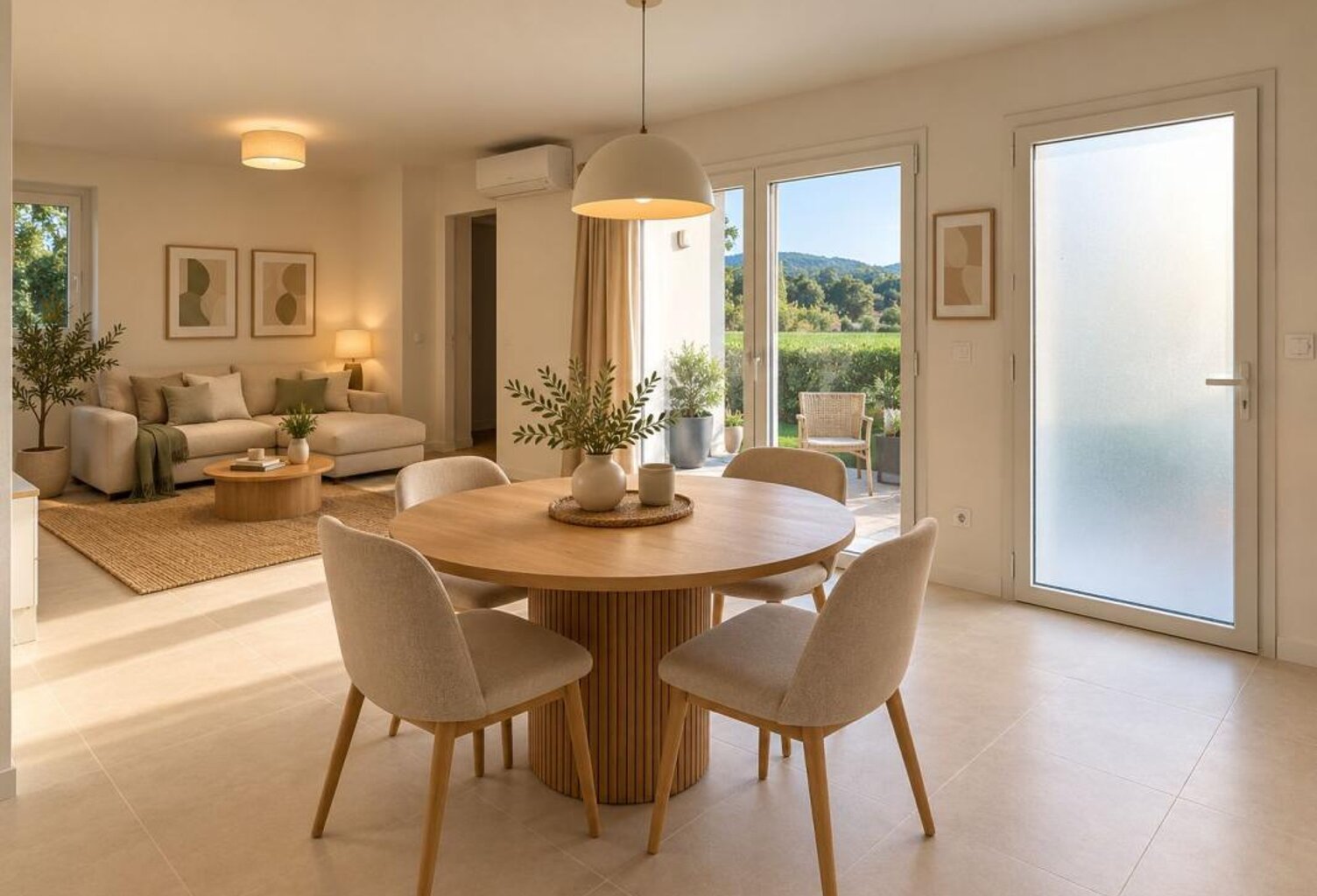 Appartements neufs T2 avec Terrasse , Cellier et Jardin RDC dans Maison avec une magnifique vue montagne BUSTINCE — photo 1