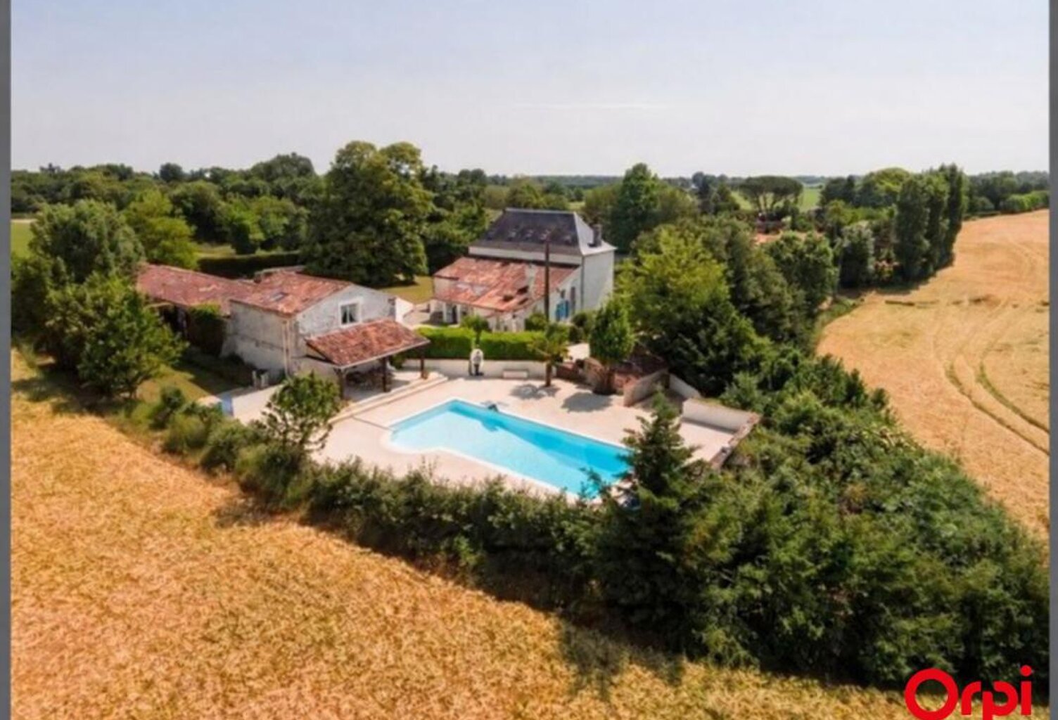Manoir du XIXᵉ siècle à Saint-Porchaire — jardin arboré, piscine et maison d’amis — photo 1