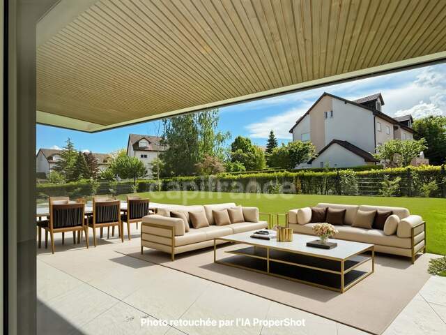 Appartement à vendre 5 pièces DIVONNE LES BAINS (01) - 108m2 - rez-de-jardin clos, 2 garages, cave — photo du bien