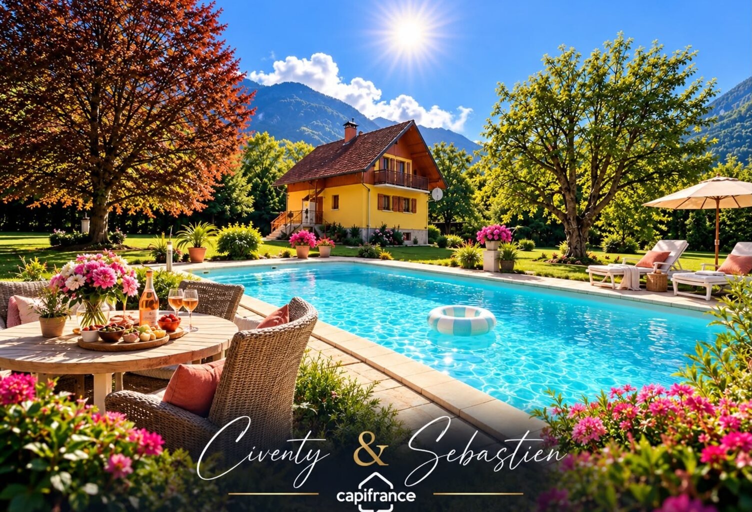 VAL-D’ARC – BELLE MAISON DE 133 M² AVEC PISCINE, JARDIN ARBORÉ ET VUE SUR LES MONTAGNES — photo 1