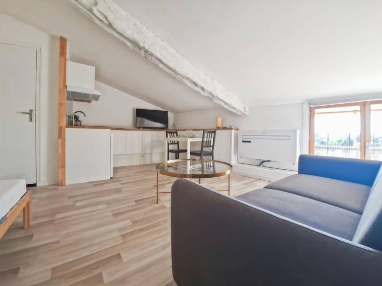 Studio meublé rénové avec vue dégagée et climatisation réversible — photo 1