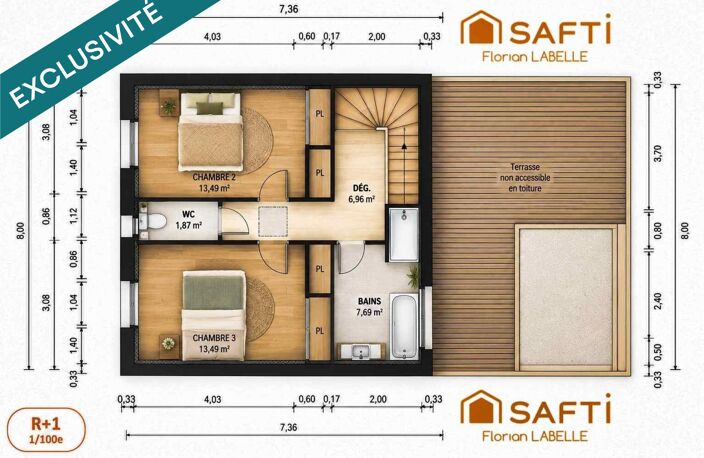 Terrain constructible 204 m² sans vis à vis — photo 4