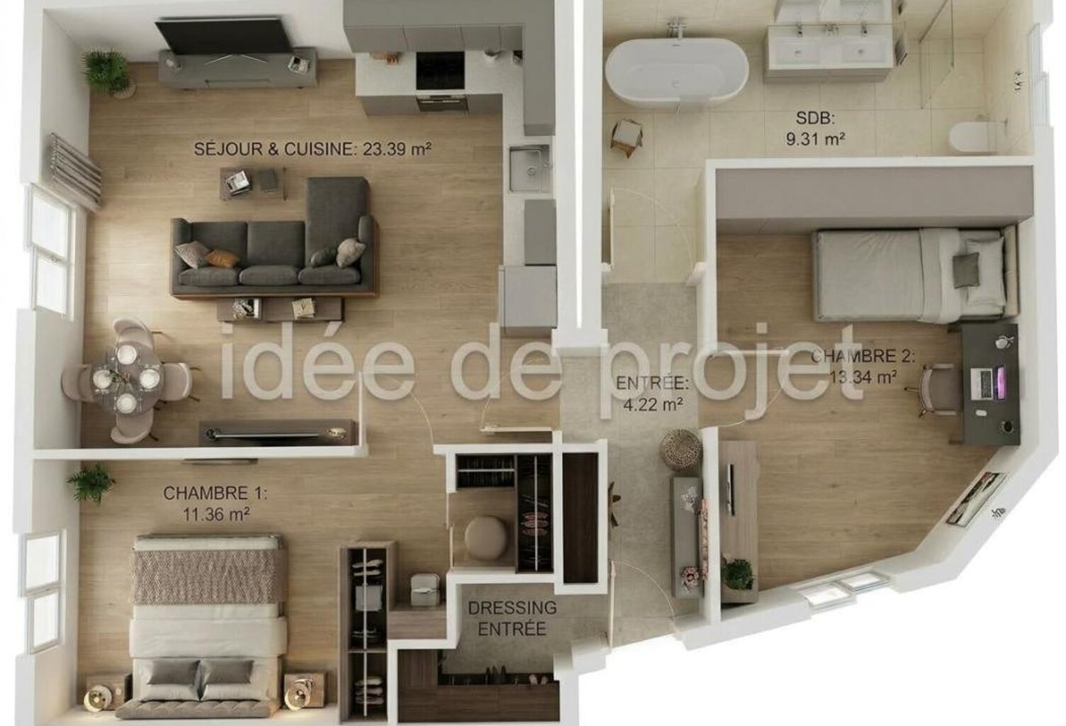 Appartement 3 pièces — photo 1