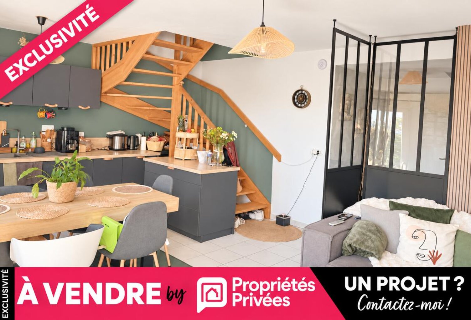74150-Rumilly-Maison mitoyenne d un coté - 77 m2 — photo 1
