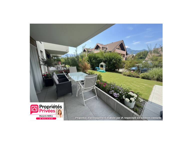 SAINT-JORIOZ  BEL APPARTEMENT TRAVERSANT 3 PIÈCES EN REZ-DE-JARDIN AVEC TERRASSE ET JARDIN PRIVATIF — photo 1