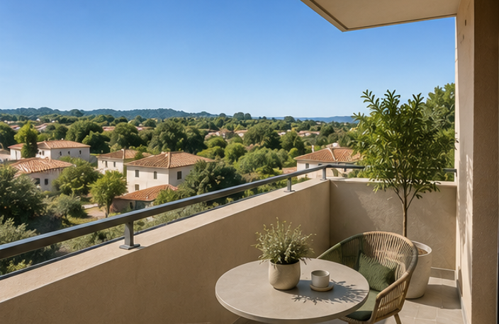 SUPERBE T3 PLEIN SUD, GRAND SÉJOUR & BALCON – AU MUY — photo 2