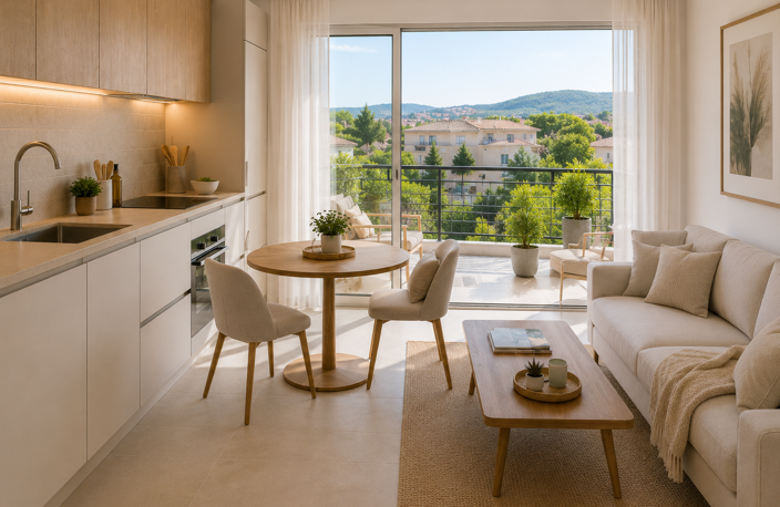 - LE MUY – MAGNIFIQUE APPARTEMENT T2 AVEC TERRASSE A 500M DU CENTRE VILLE — photo 3
