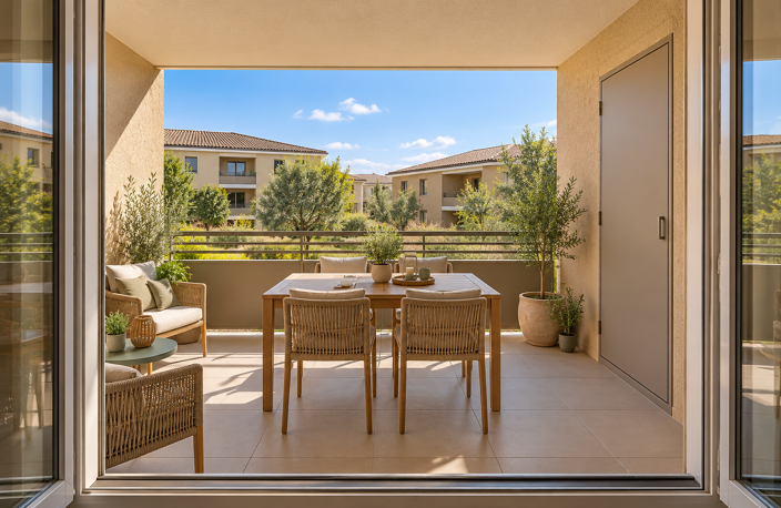 OLLIOULES – T2 NEUF AVEC BELLE TERRASSE — photo 2