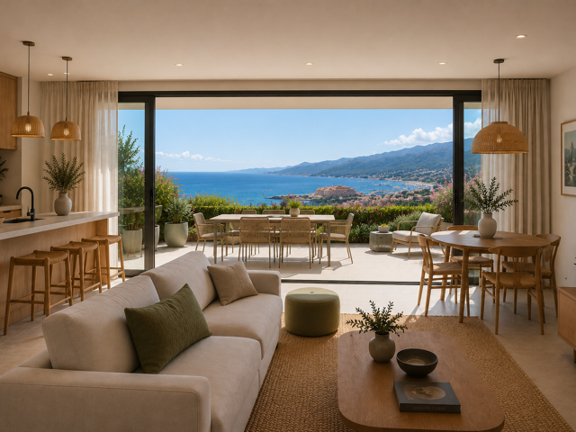 * -VUE MER - SUPERBE T3 AVEC GRANDE TERRASSE DANS RÉSIDENCE AVEC PISCINE — photo du bien