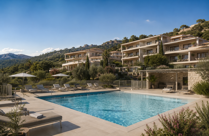 SUPERBE STUDIO AVEC GRANDE TERRASSE DANS RESIDENCE AVEC PISCINE — photo 2