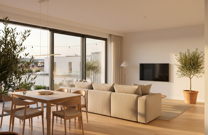 * -Superbe 3 pièces traversant de 65 m², en plein centre et au calme — photo 2