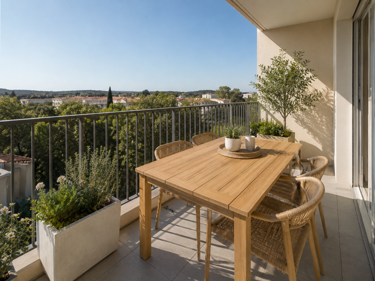 MAGNIFIQUE T2 LUMINEUX A TOULON AVEC TERRASSE & PARKING — photo 1