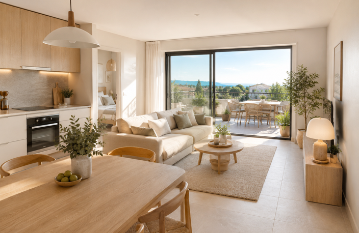 STE MUSSE – 281 000 € - SUPERBE T3 AVEC GRANDE TERRASSE & PARKING — photo 2