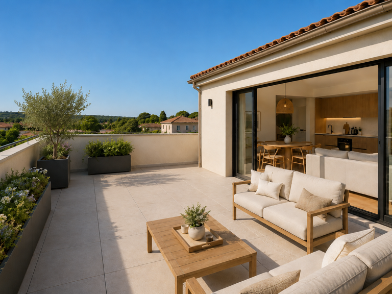 A SAISIR - TOULON CAP BRUN – GRAND DUPLEX 4 PIÈCES AVEC 46 M² DE TERRASSES ET UNE VU MAGANIFIQUE — photo 1
