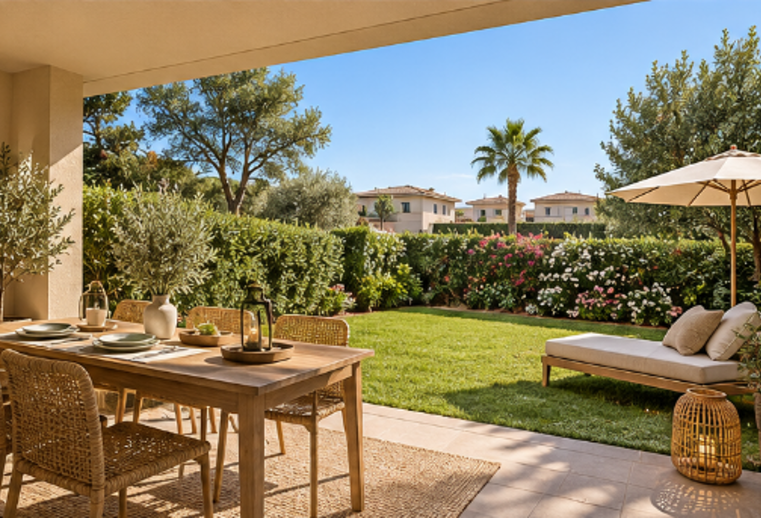 MAGNIFIQUE T2 DE 46 M² EN REZ-DE-JARDIN DANS RÉSIDENCE AVEC PISCINE ET A QUELQUES MINUTES DES PLAG — photo 1
