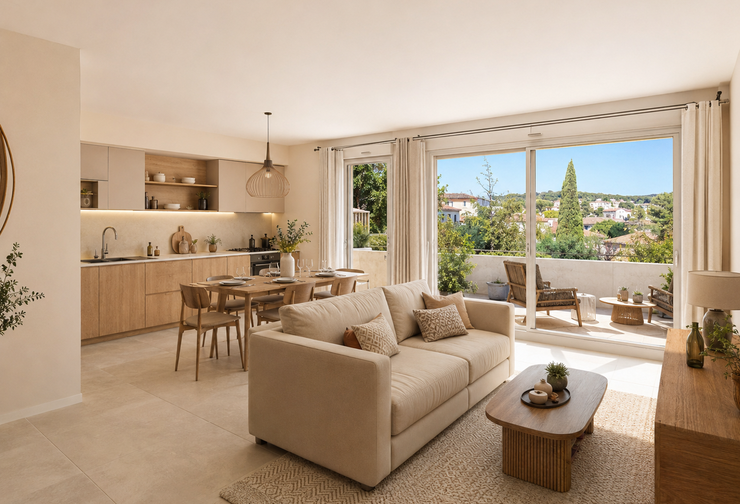 BRIGNOLES CENTRE – T3 de 70M² AVEC BELLE TERRASSE & 2 CHAMBRES — photo 1