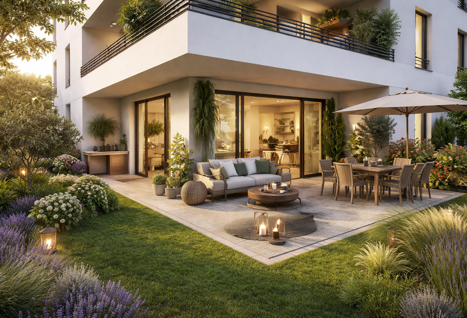 INCROYABLE JARDIN DE 155 M² POUR CE SUPERBE T4 DE 80 M² A SANARY SUR MER — photo 1