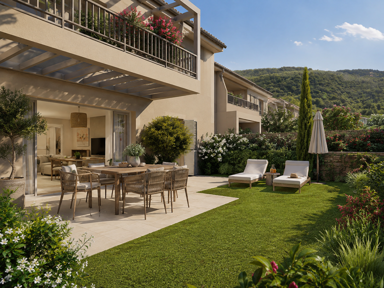 PLEIN SUD, JARDIN PRIVATIF & PIÈCE DE VIE XXL POUR CE T4 A LA GARDE FREINET — photo 1