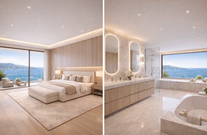VUE MER A 180 ° A CARQUEIRANNE POUR CET APPARTEMENT DE PRESTIGE DE 206 M² AVEC TERRASSE — photo 3