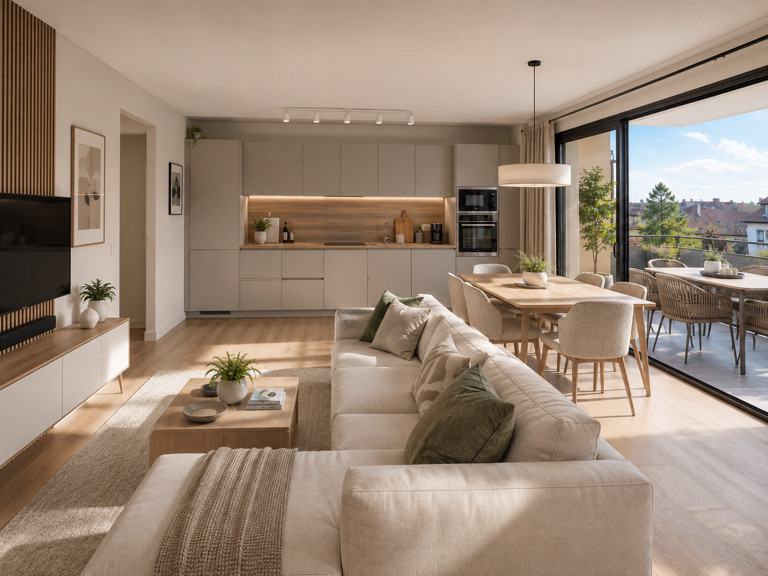  OBERNAI – Grand T4 neuf de 80 m² avec balcon Sud-Est — photo 1