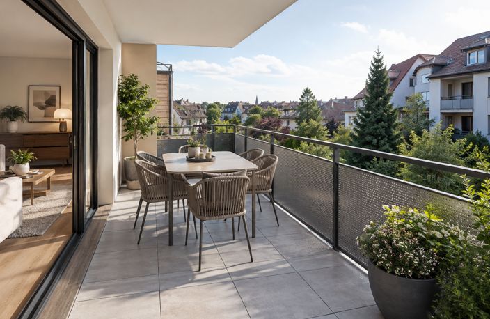  OBERNAI – Grand T4 neuf de 80 m² avec balcon Sud-Est — photo 2