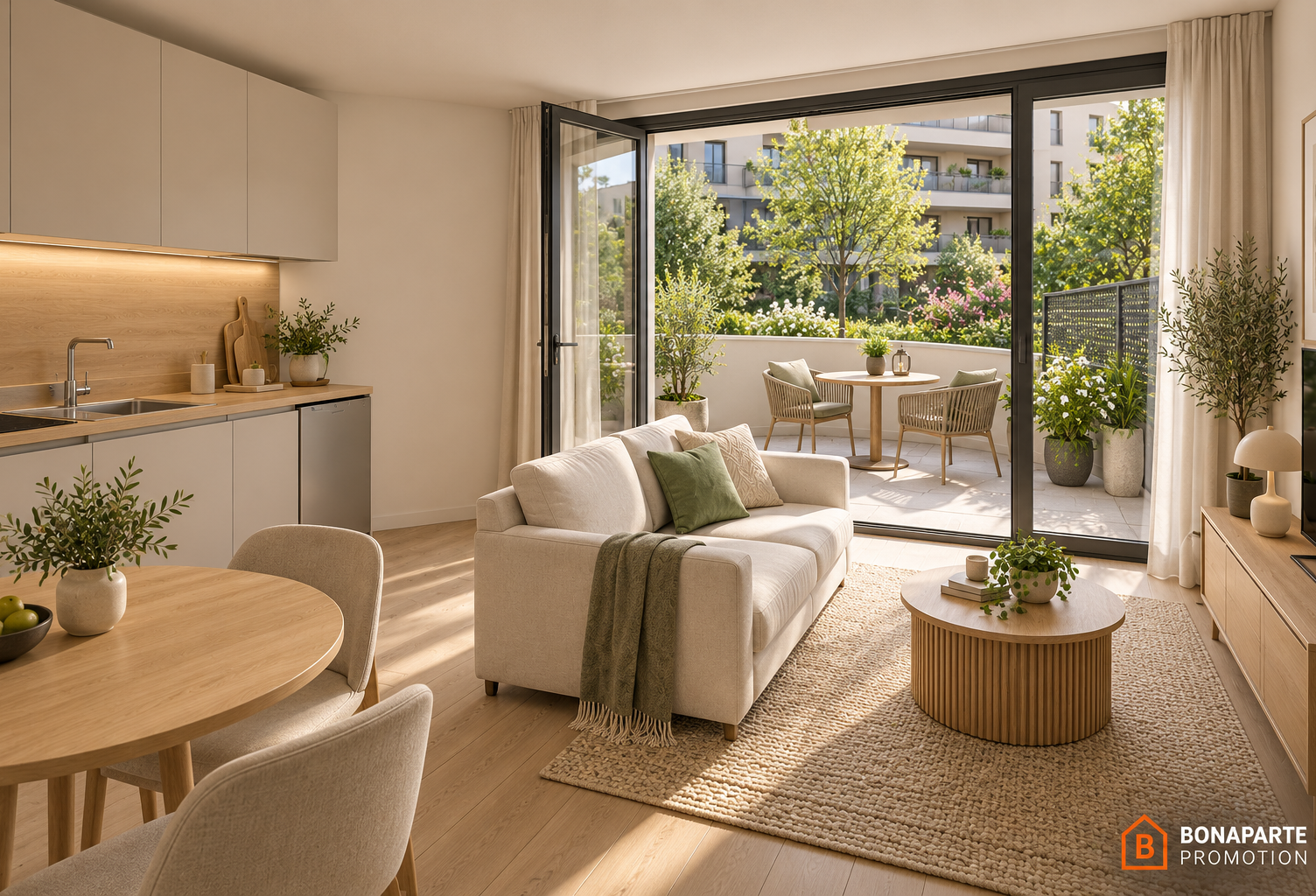 APPARTEMENT 2 PIECES 40M² AVEC BALCON CENTRE VILLE-ACHAT IMMOBILIER NEUF BEZONS — photo 1