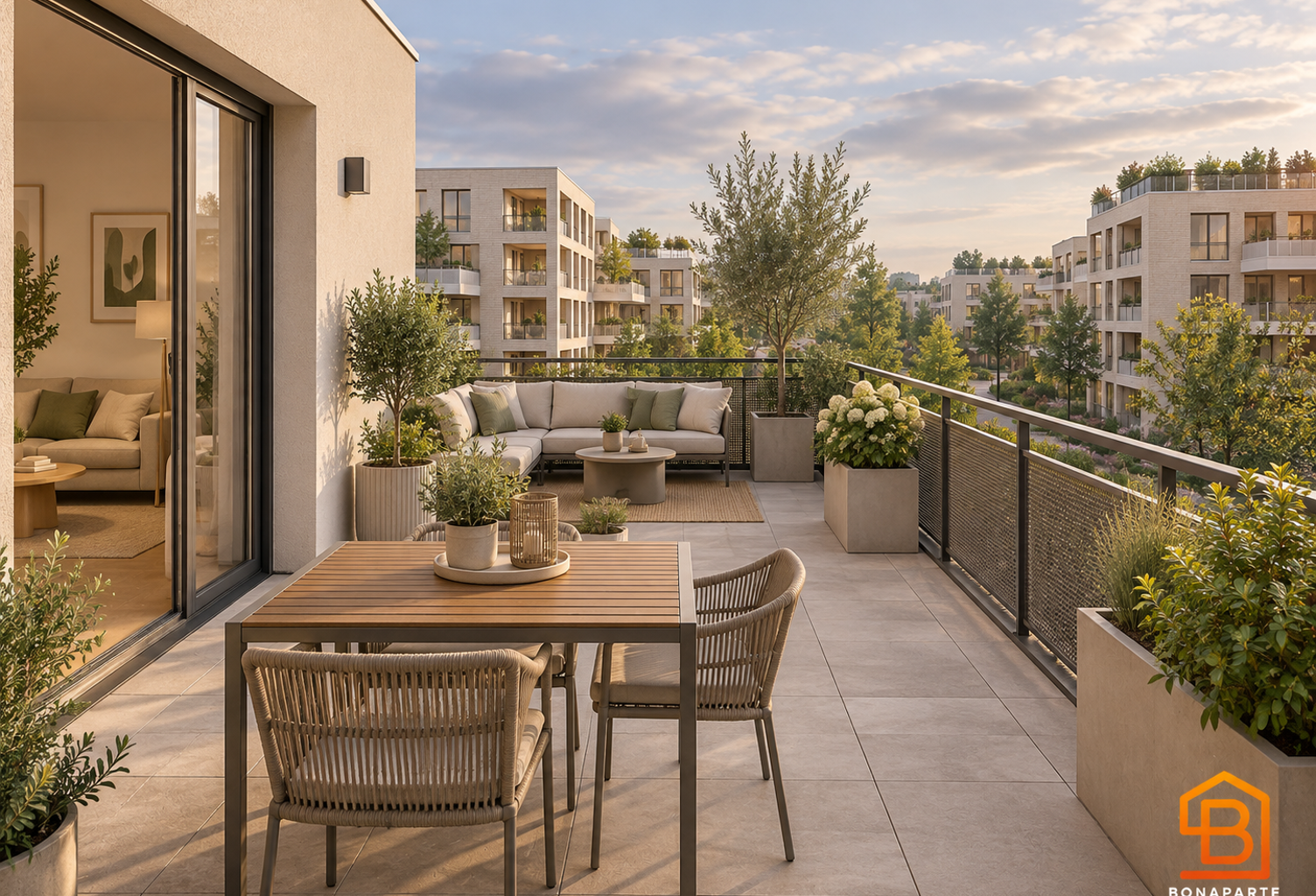 3 pieces  avec terrasse de 34 m² en étage à Cergy LIRAISON RAPIDE — photo 1