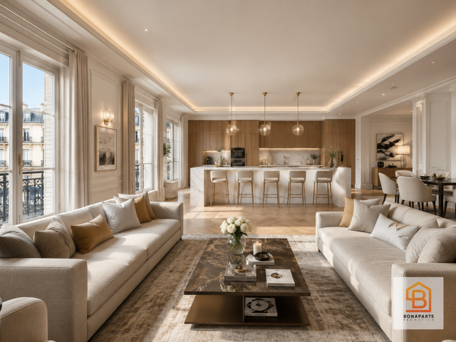 MAGNIFIQUE APPARTEMENT NEUF 4 PIECES TRAVERSANT A 250M GARE RER D — photo du bien