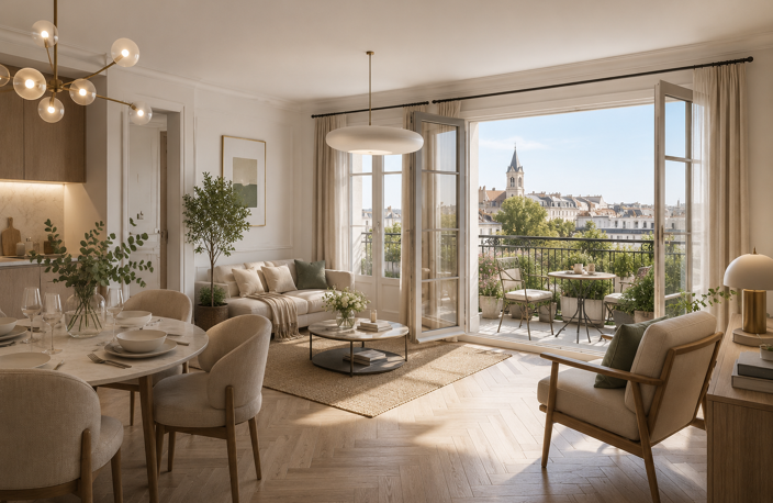 RETOUR DE LOT 3 PIECES CENTRE VILLE EN ETAGE — photo 2