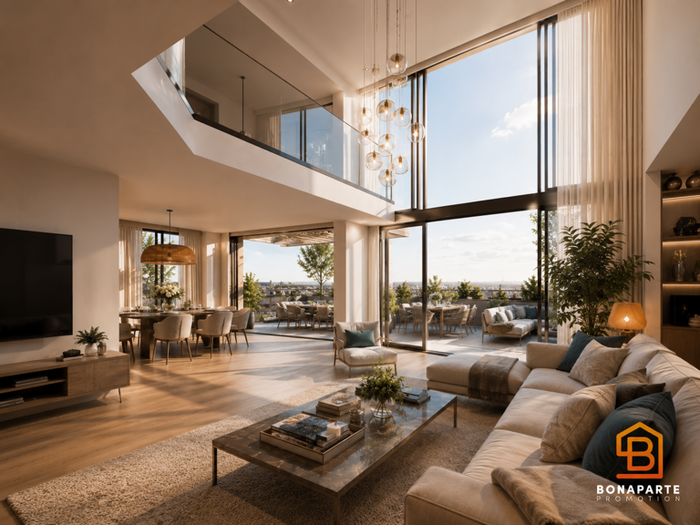 magnigfique duplex neuf 5 pièces dernier etage avec terrasse — photo 1