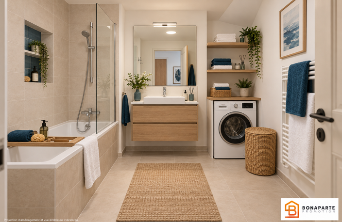 APPARTEMENT LIVRÉ ET VISITABLE — 136 M² — 4 CHAMBRES — TERRASSE DE 22 M² VUE MARINA — photo 5