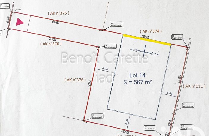 Vente Terrain à bâtir 567 m&sup2; — photo 3