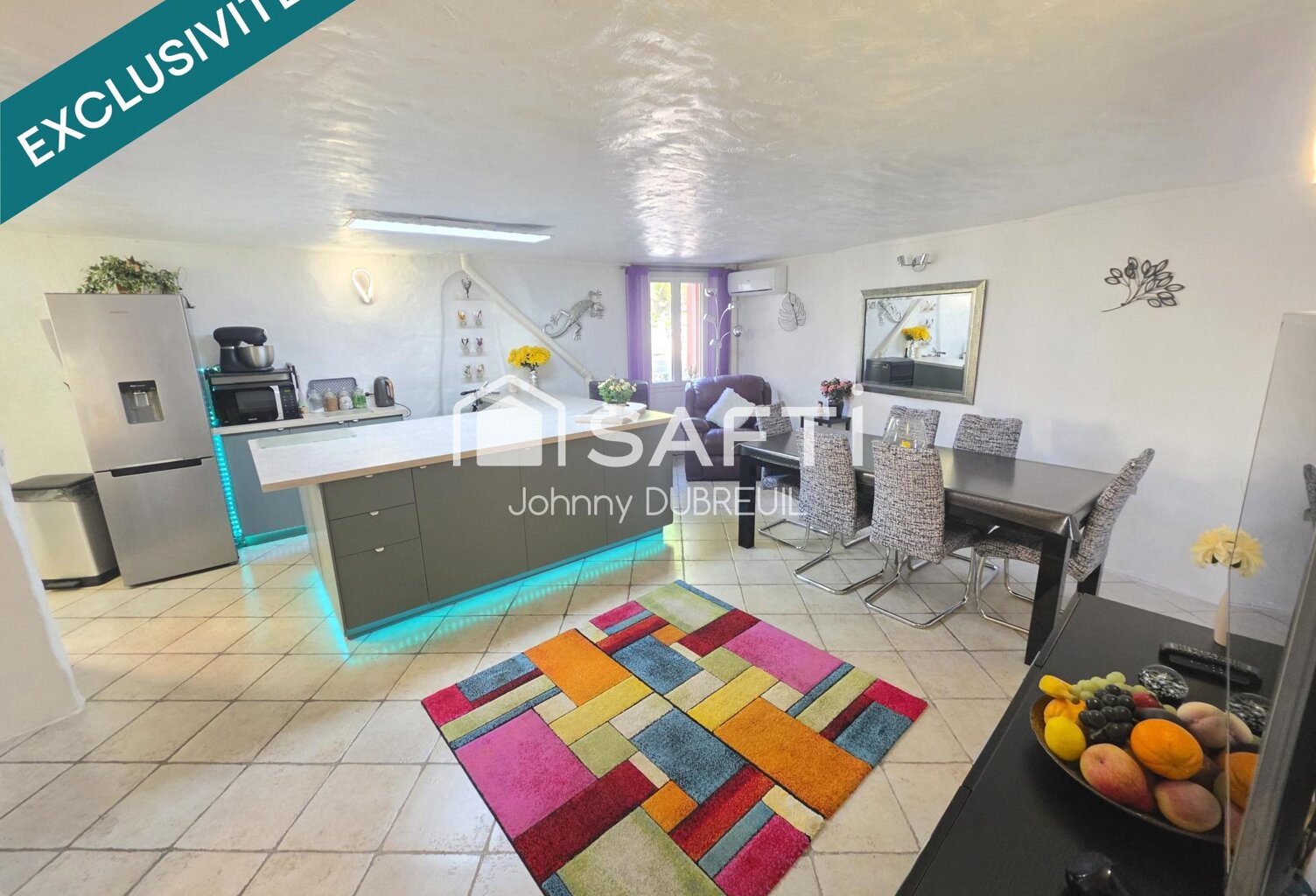 PIGNANS  MAISON DE VILLAGE T4, GRAND GARAGE DE 50M2, LUMINEUSE, CLIMATISATION — photo 1