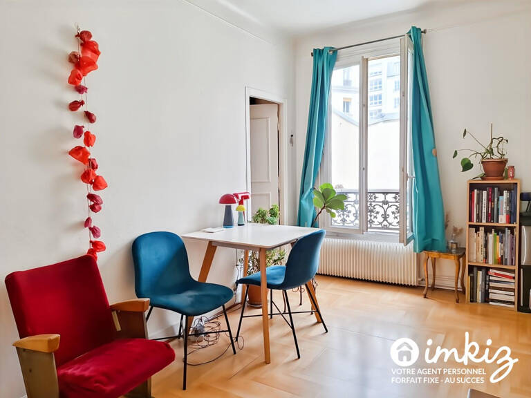 Paris 19ᵉ  2 pièces 30 m² calme sur cour — photo 1