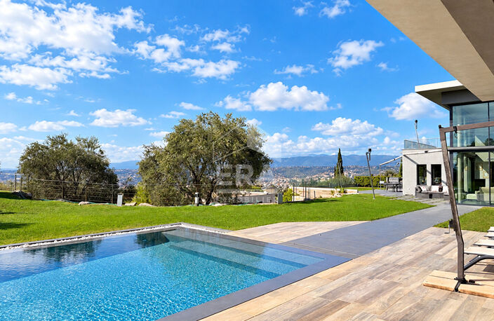 NICE EST - VINAIGRIER / COL DE VILLEFRANCHE-SUR-MER : VILLA D'ARCHITECTE D'EXCEPTION AVEC VUE MER PANORAMIQUE VILLE ET MER — photo 3