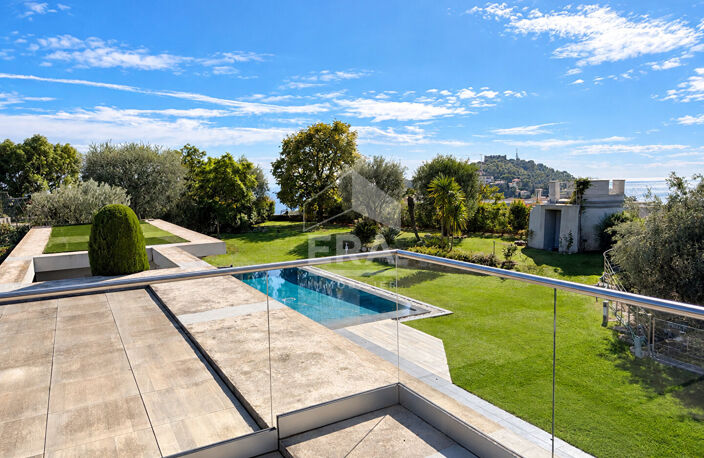 NICE EST - VINAIGRIER / COL DE VILLEFRANCHE-SUR-MER : VILLA D'ARCHITECTE D'EXCEPTION AVEC VUE MER PANORAMIQUE VILLE ET MER — photo 4