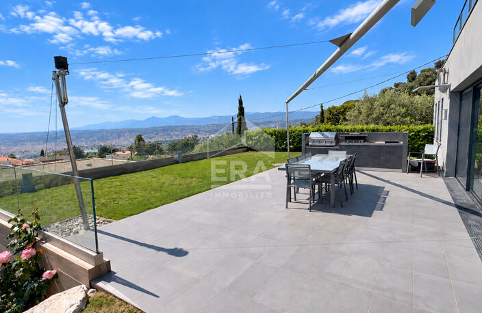 NICE EST - VINAIGRIER / COL DE VILLEFRANCHE-SUR-MER : VILLA D'ARCHITECTE D'EXCEPTION AVEC VUE MER PANORAMIQUE VILLE ET MER — photo 5