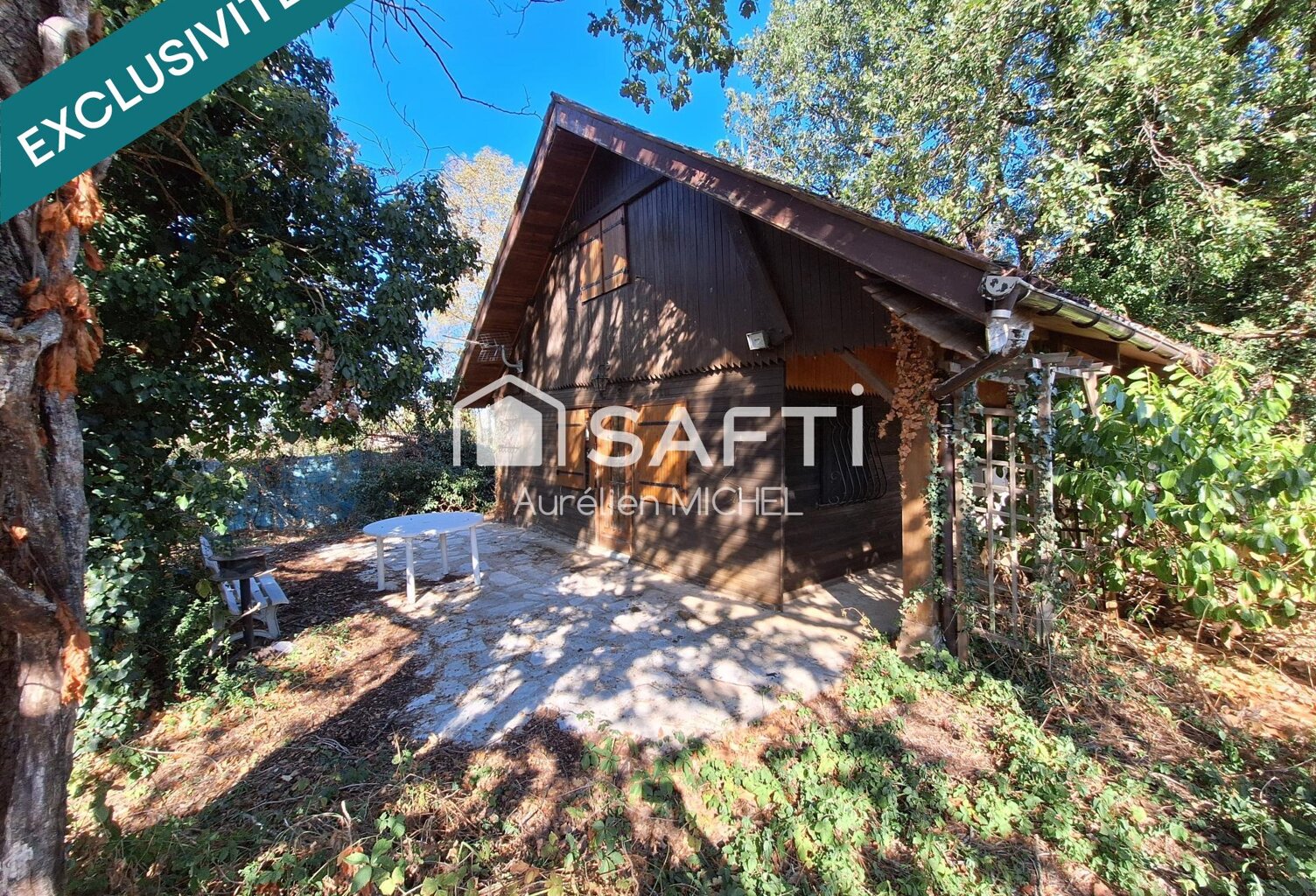 Chalet à rénover ou terrain pour votre futur projet de construction après démolition — photo 1