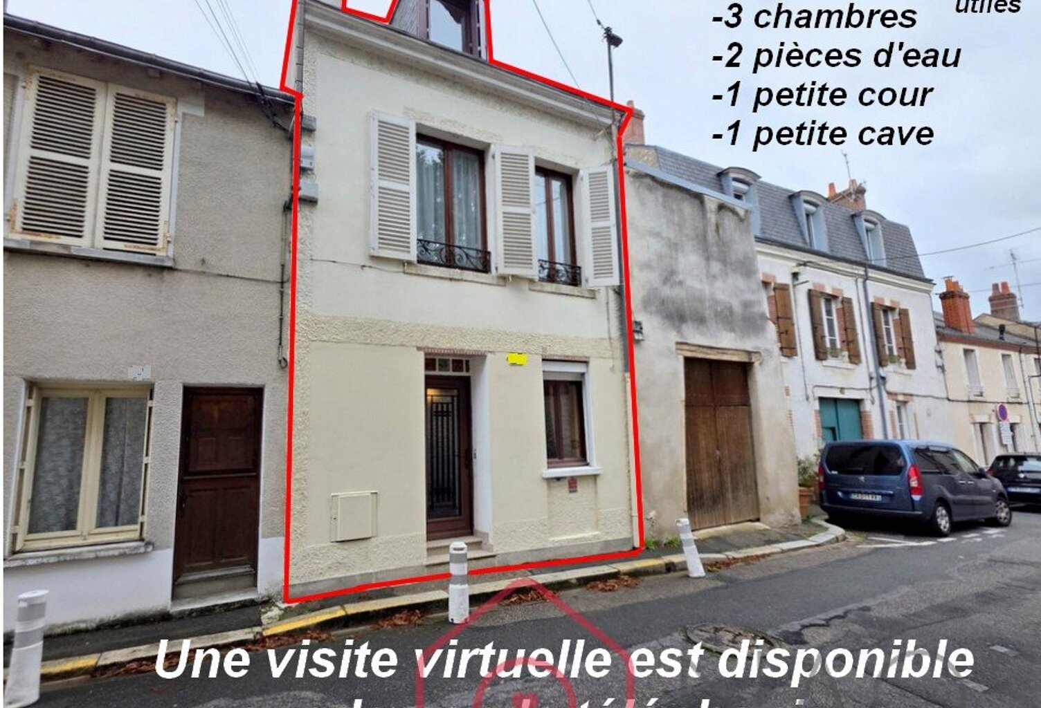 Orléans historique maison de ville 90m2 utiles 3 chambres — photo 1