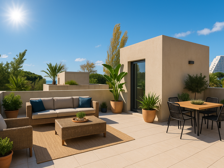 T5 au dernier étage avec une terrasse de 80m² proche de toutes les commodités — photo 1