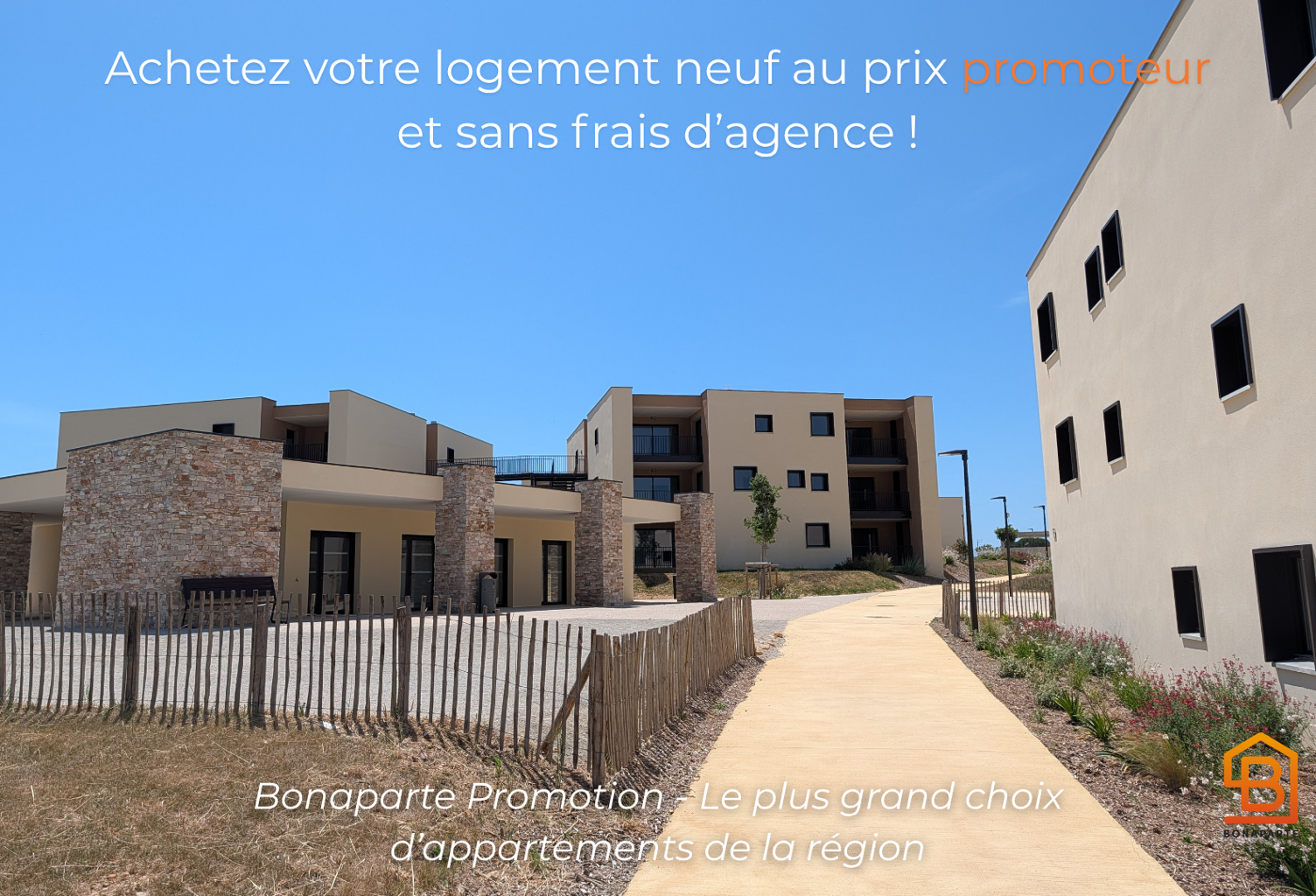 SÉRIGNAN – SUPERBE T3 DE 62 M² AVEC TERRASSE – VUE DÉGAGÉE SUR LA NATURE — photo 1